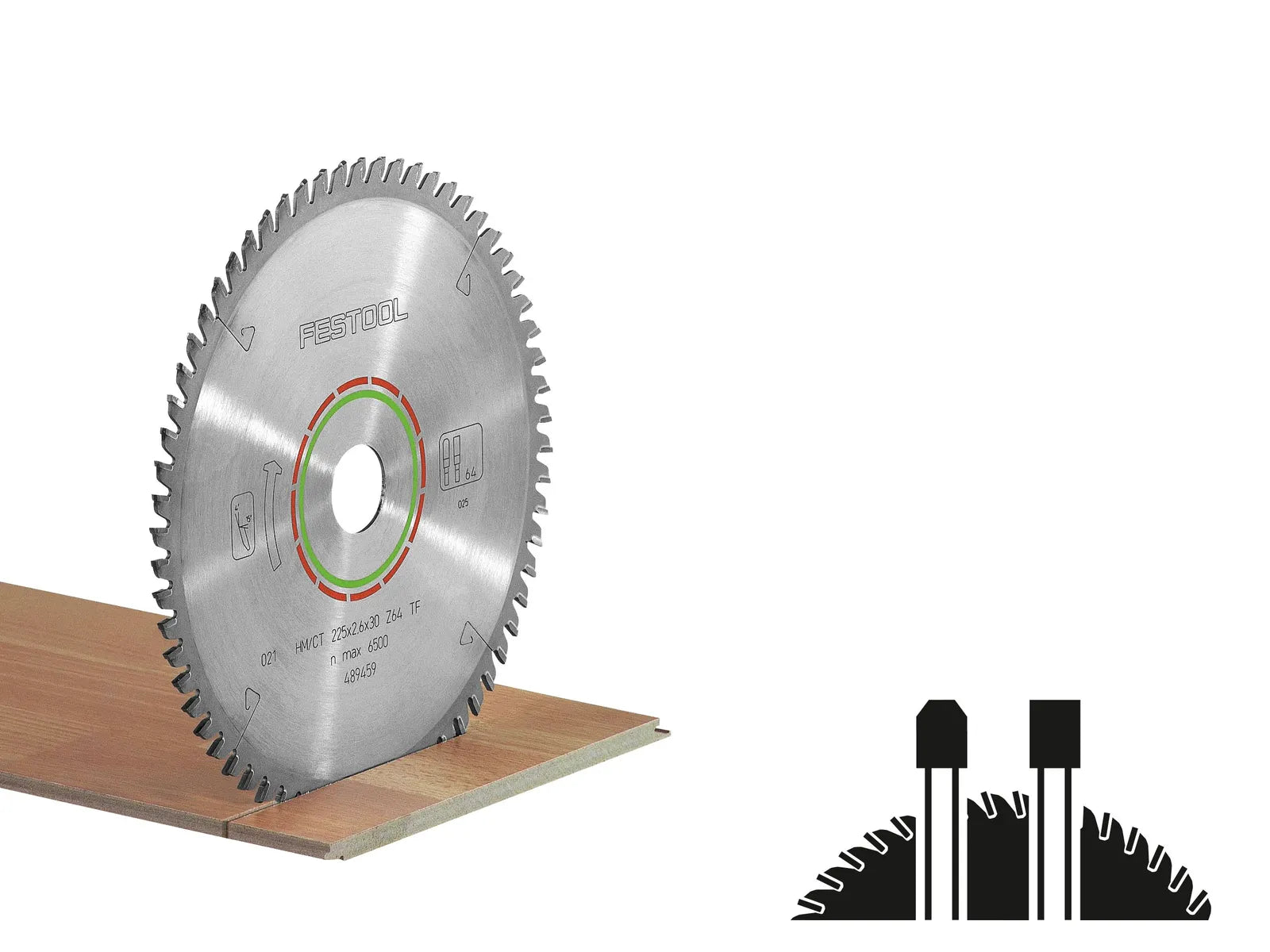 FESTOOL ACCESSORY 489459 225x2.6x30 TF64 Special saw blade