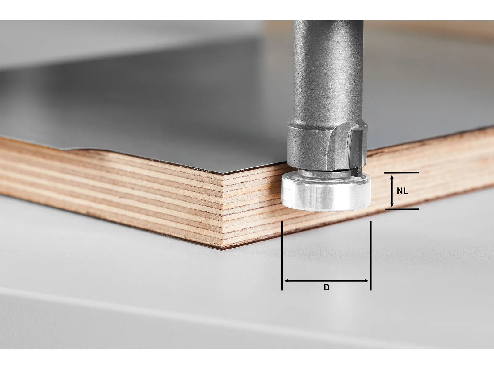 FESTOOL ACCESSORY 490085 HW D22/8-OFK Edge trimming cutter HW (bearing not incuded)