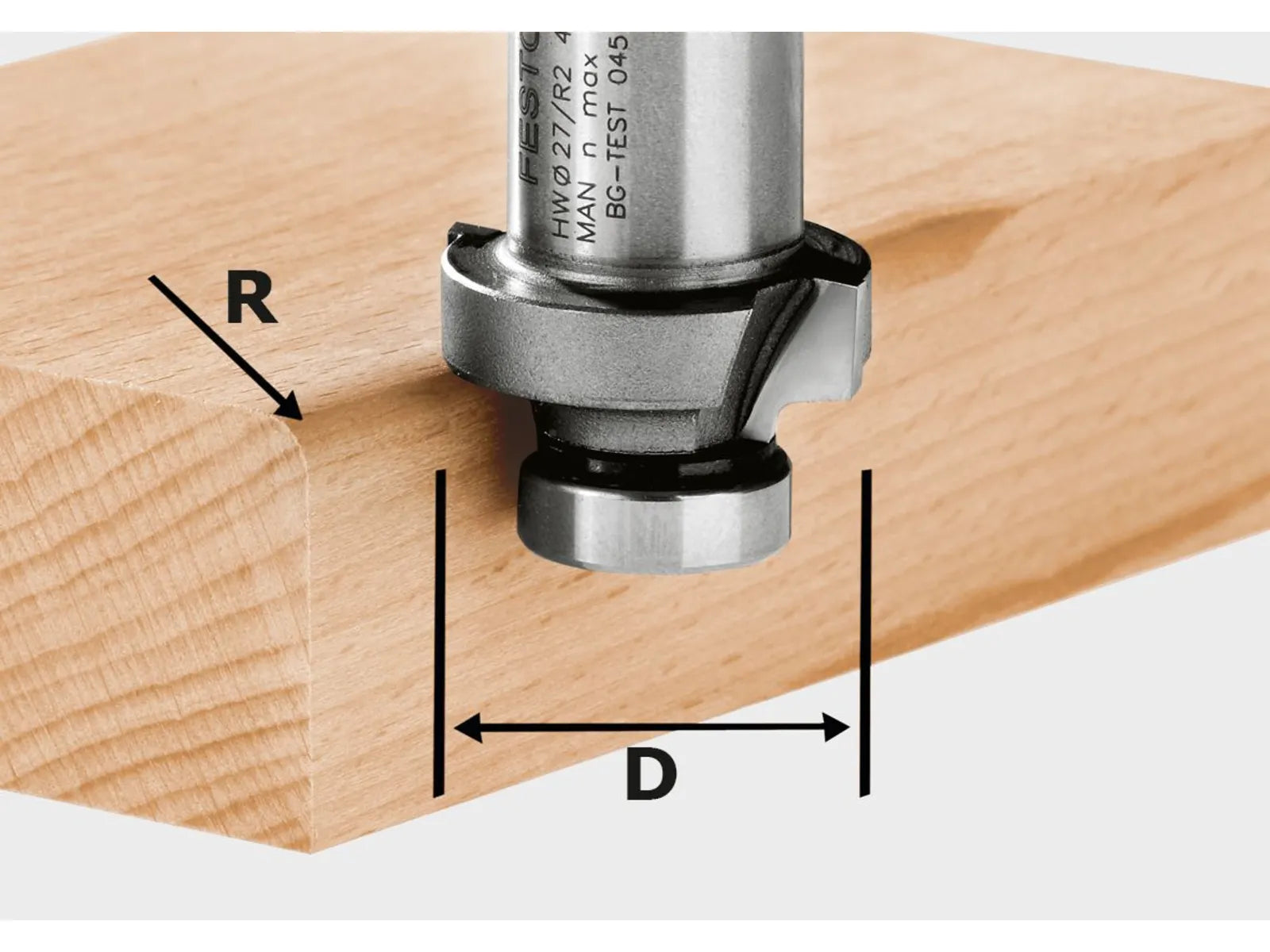 FESTOOL ACCESSORY 490092 HW R2-OFK Classic ogee cutter HW (bearing not incuded)