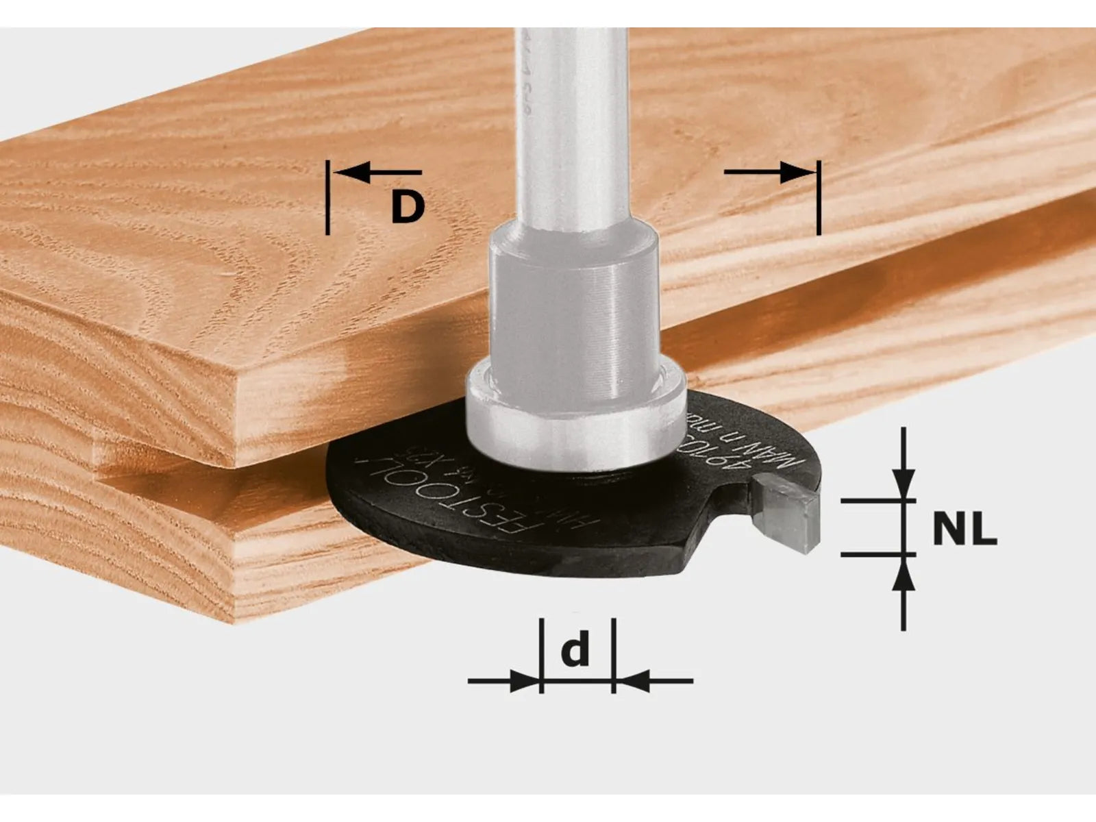 FESTOOL ACCESSORY 491060 HW D40x5 Groove cutting disc HW