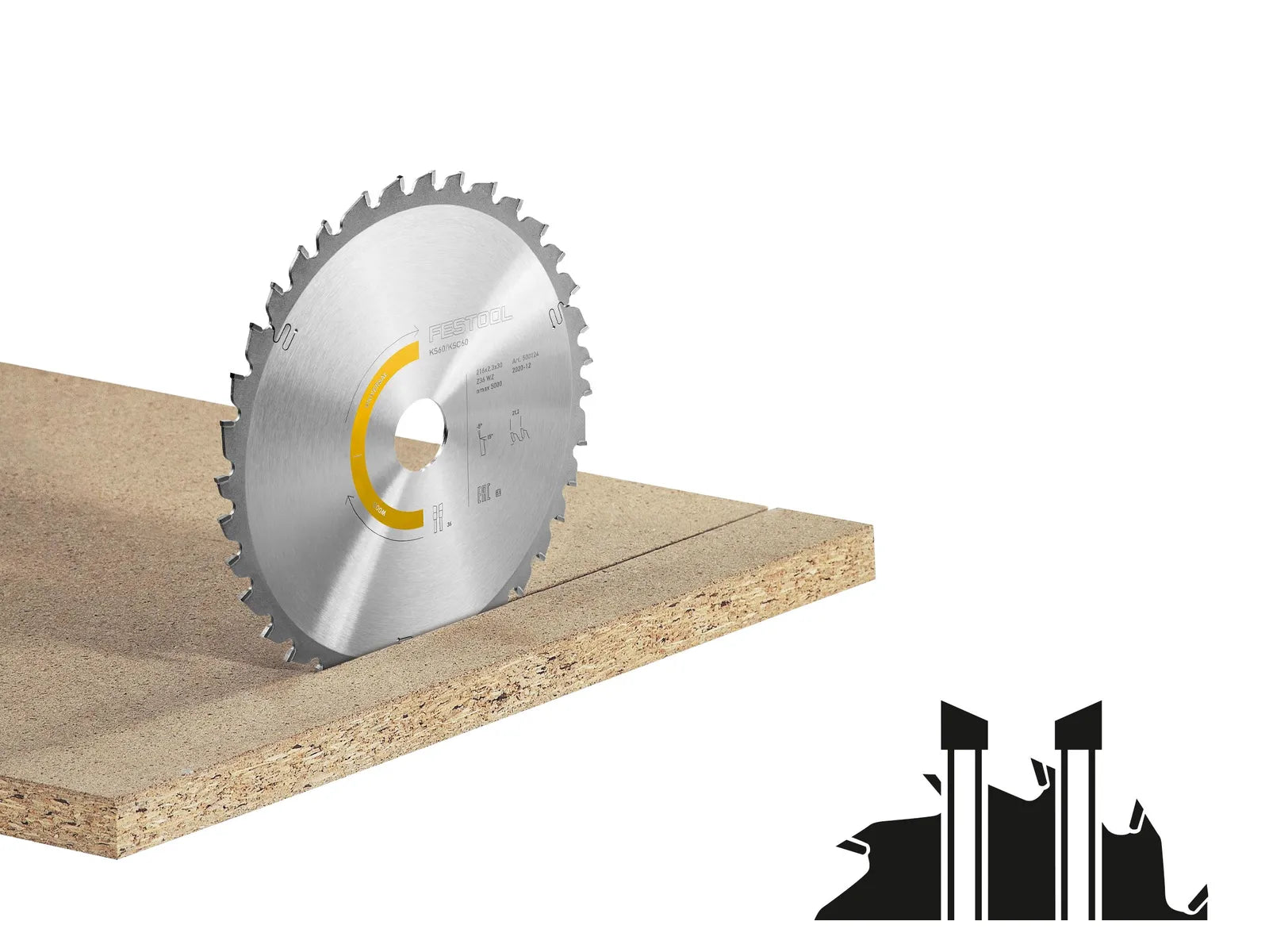 FESTOOL ACCESSORY 500124 Circular Saw Blade 216x2.3x30 W36 (KS 60)