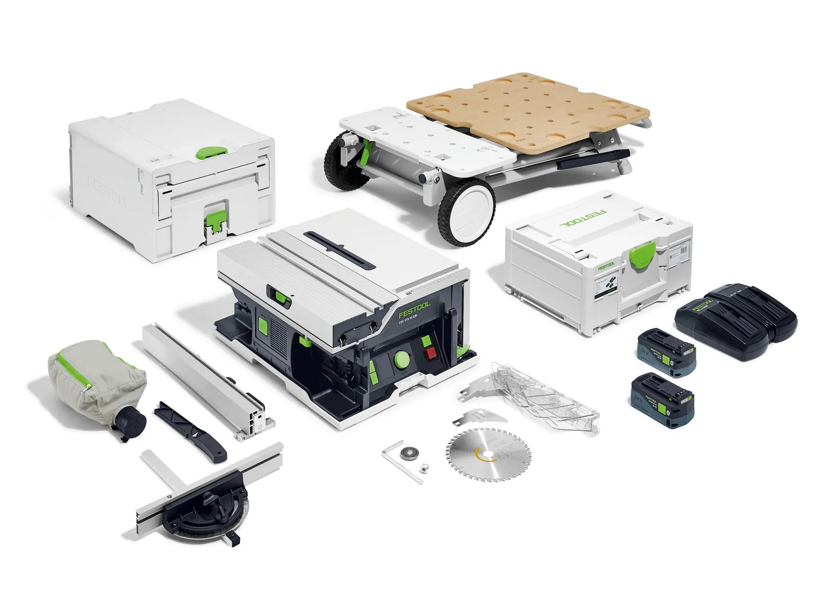 FESTOOL 577380 Cordless table saw CSC SYS 50 EBI-Set