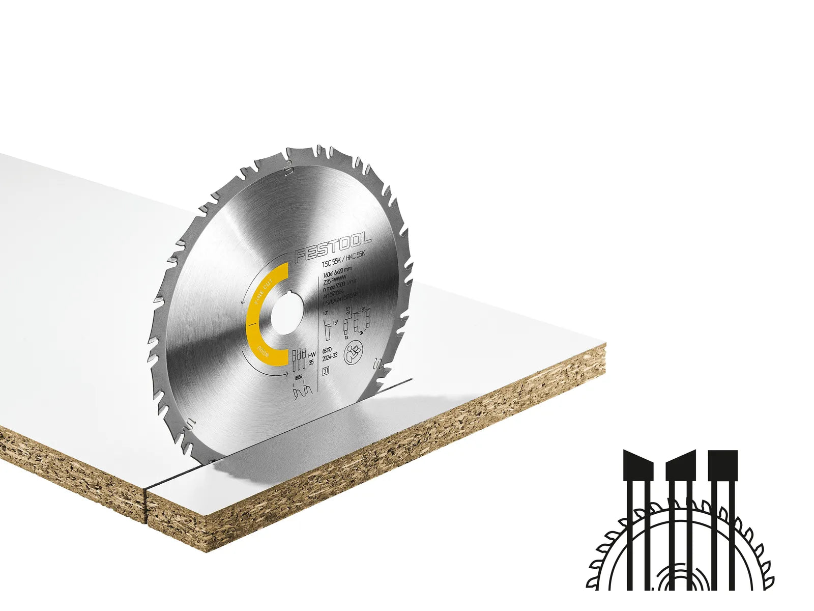FESTOOL ACCESSORY 578586 HW 160x1.6x20 FWWW35 Circular saw blade