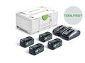 FESTOOL 578682 Energy set 18V 4xHP5.0/TCL6DUO (Pre-order)