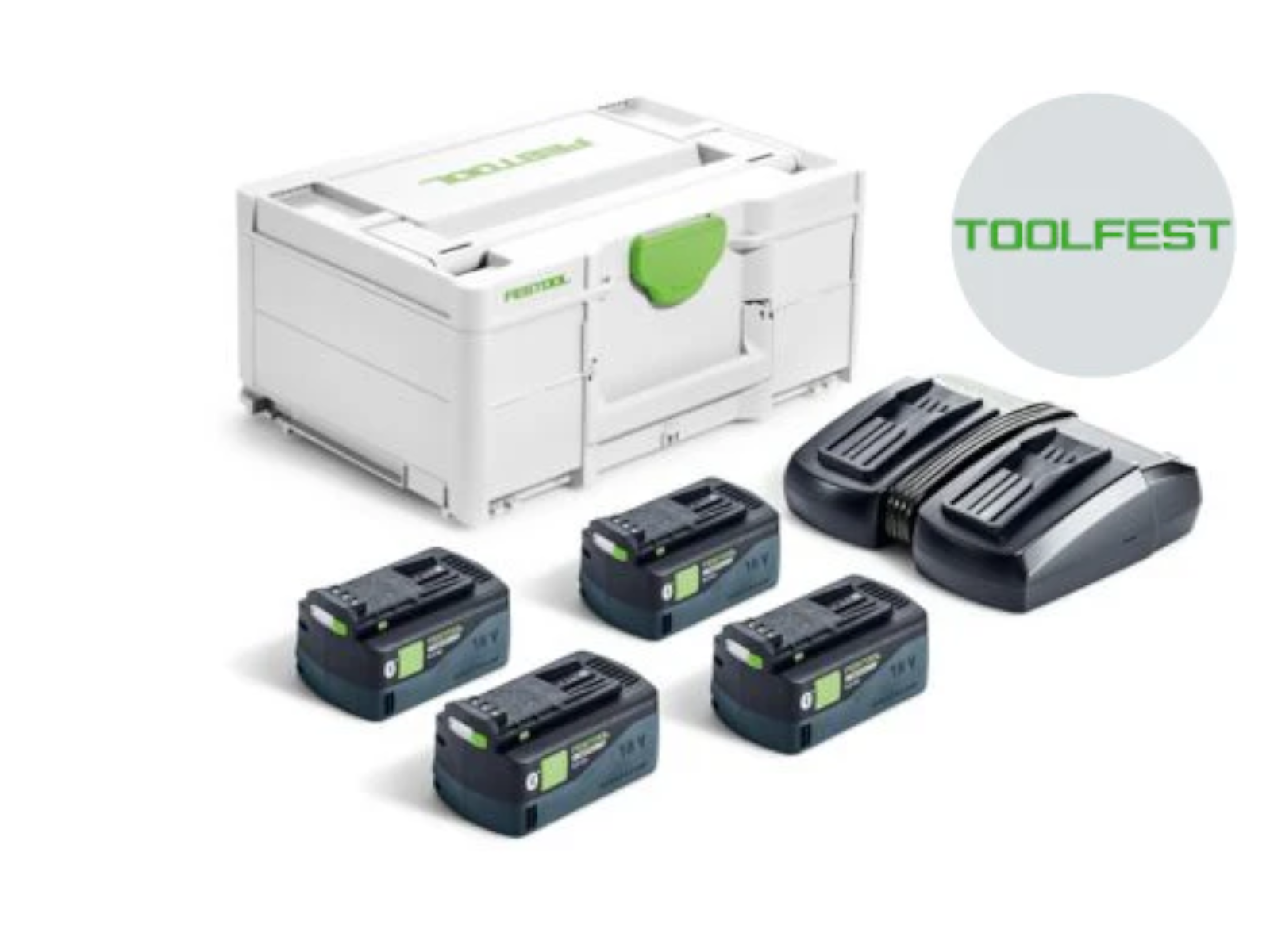 FESTOOL 578682 Energy set 18V 4xHP5.0/TCL6DUO (Pre-order)