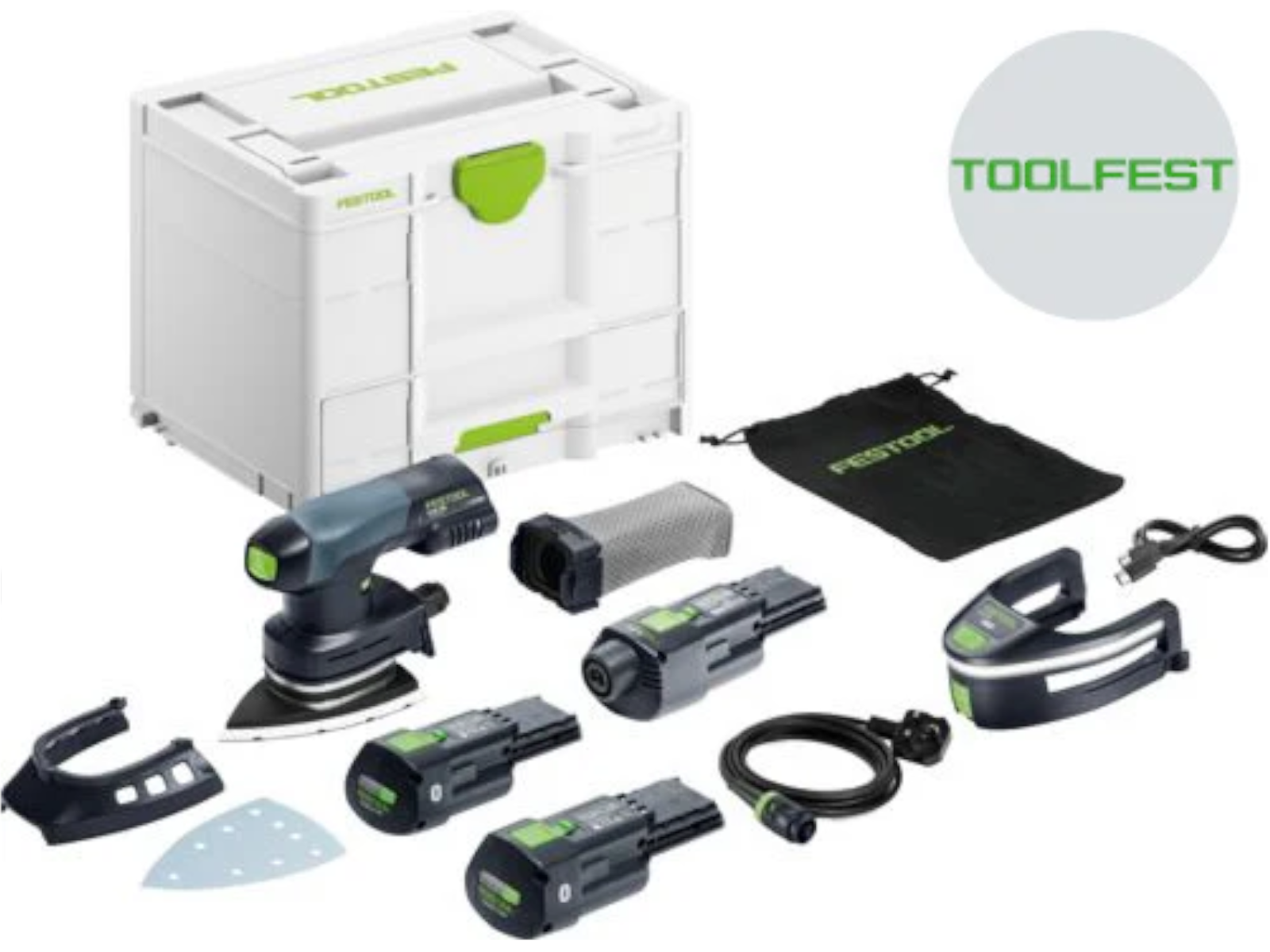 FESTOOL 578852 Cordless delta sander DTSC 400 3.0 I-Set (Pre-order)